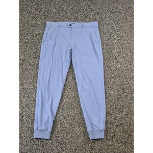 Greyson Pants Mens 36 Blue Montauk Jogger Golf Performance Stretch Commuter